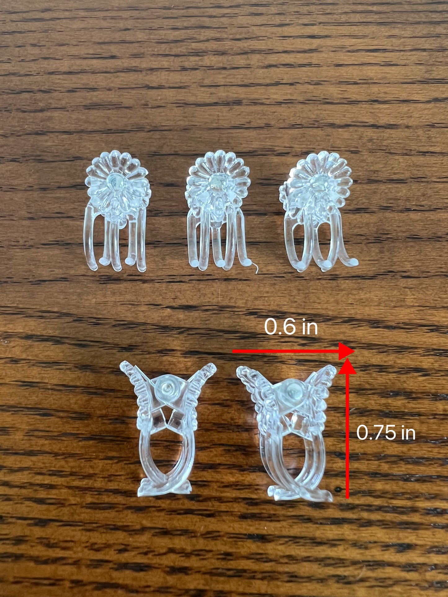 Clear Butterfly Clips for Plants