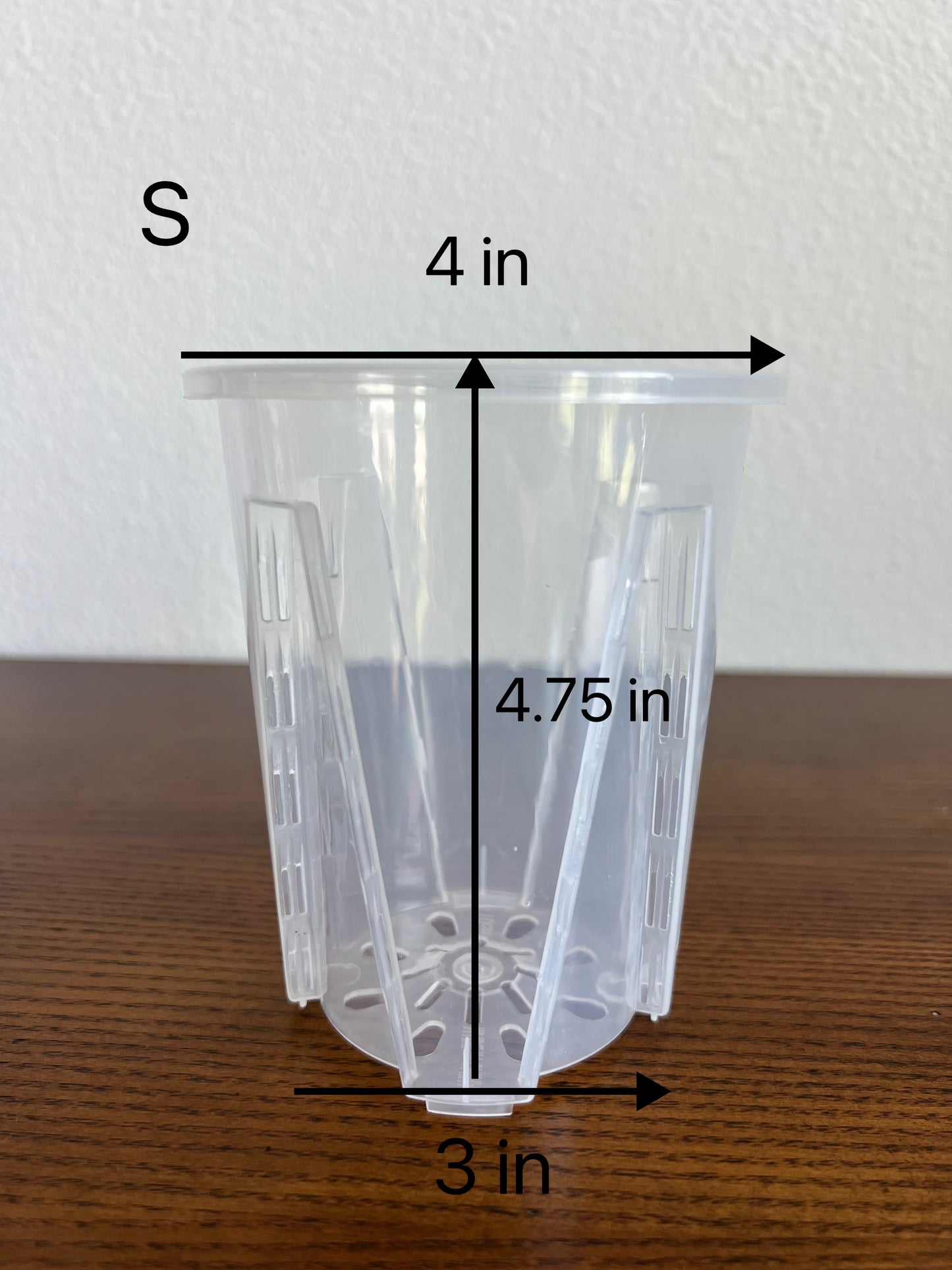 Clear Nursery Pot 4/6”